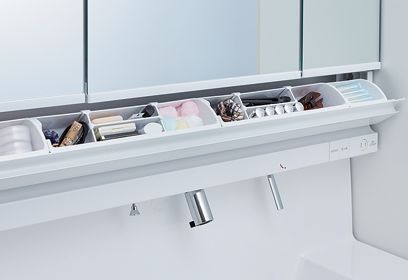 リクシルの洗面台/洗面化粧台の特徴4：収納性
